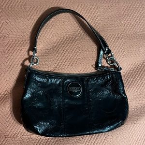 Coach black shoulder purse